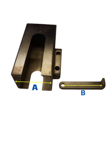 Overdekslot (kokermodel) met discusslot