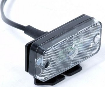 Breedteverlichting wit met houder 12/24 Volt