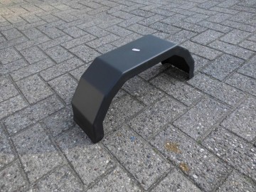 Zwarte enkel kunststof spatbord (klein)