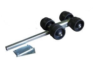 Één dubbele rubberen kimrolsteun