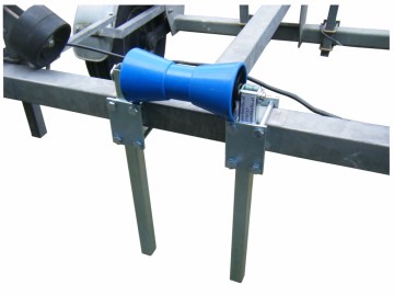 Kielrol 200mm met stelpijp