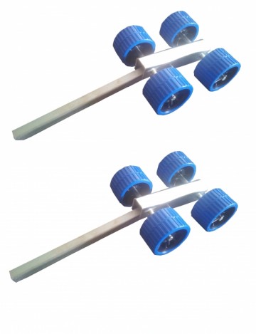 Plastic dubbele kimrollen set