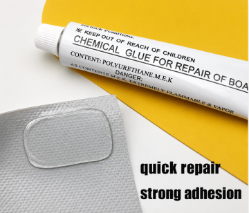 Reparatie-lijmset voor rubberboot,funband,fender en luchtbed