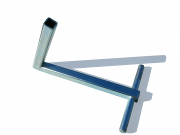 Centreerset dubbellucht, losse poot