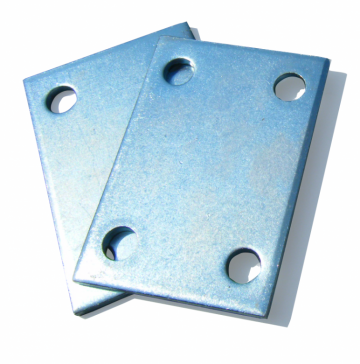 Bevestigingsplaat 4 gaten 6cm