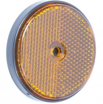 Ronde oranje reflector 60mm