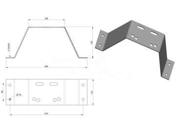 Reservewielhouder afmetingen