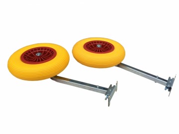 Strandwielen opklapbaar groot anti-lek set